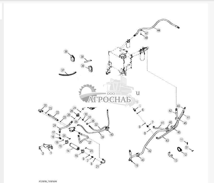 Гидропроводы и фитинги (гидротрансформатор) ( 